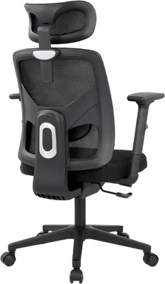 Imagen del producto de Silla de oficina ergonómica con soporte para la cabeza y la zona lumbar