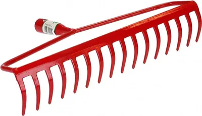 Produktbild von Polar 2245 Bügelrechen mit 16 Zinken Harke Harken Lockern Unkraut Laub robust