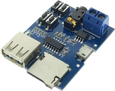 Obrázok produktu pre Mp3 bezstratový dekodér doska tlačidlá ovládanie Mp3 dekódovací modul so zosilňovačom pre U Disk pamäťová karta DC 3,7?5,5V