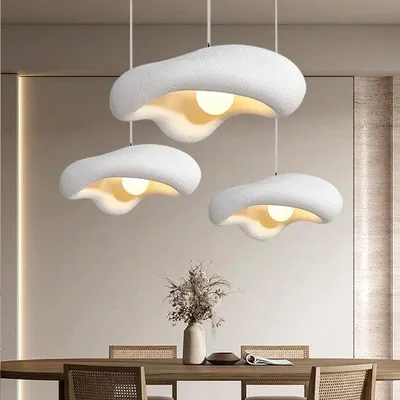 Produktbild von Polystyreen Hanglamp - Unikat Sfeerverlichtung - 60cm - Weiß