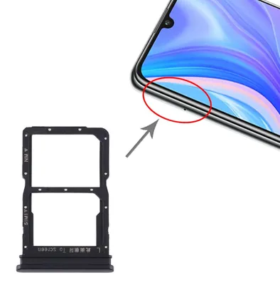 Immagine prodotto di Per Huawei Y8P NM Supporto scheda + vassoio porta scheda SIM Nero Nuovo
