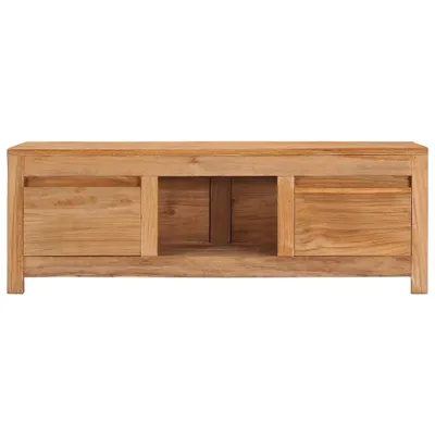 Image de vidaXL Armoire TV 100×30×35 cm bois massif teck