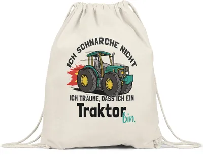 Produktbild von Ich Schnarche Nicht Sondern Träume Dass Ich Traktor Bin Turnbeutel Gymsack Lustig Geschenk Für Schnarcher