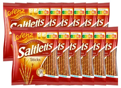 Image de Lorenz Saltletts Sticks Classic Original biscuits à la saumure 150g paquet de 12