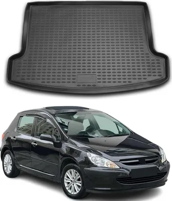 Obrázok produktu pre Rohož do batožinového priestoru Rohož do batožinového priestoru pre Peugeot 307 2002-2008 Station Wagon Gumová