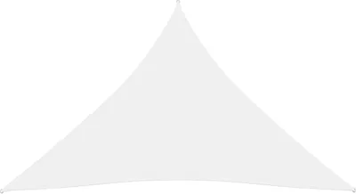 Image de vidaXL Voile d'ombrage Oxford Tissu Triangulaire 3,6x3,6x3,6 m Blanc