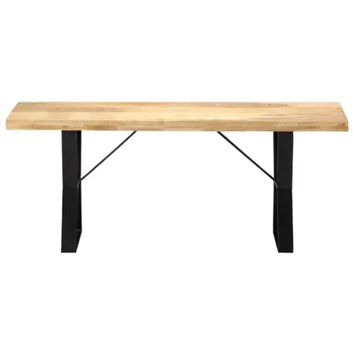 Image de vidaXL Banc 110 cm en bois massif de manguier