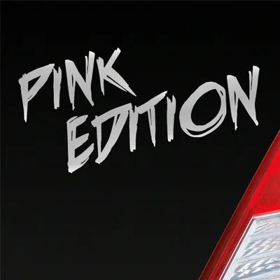 Produktbild von Auto Aufkleber Pink Edition Auto Car Tuning Motorrad 15x7 cm Silber Sticker Heckscheibenaufkleber