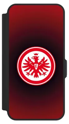 Produktbild von NIVOCASE Klapphülle für Samsung Galaxy A57 5G  Handyhülle aus Kunst Leder NIVOflip schwarz Eintracht Frankfurt Offizielles Lizenzprodukt Wappen