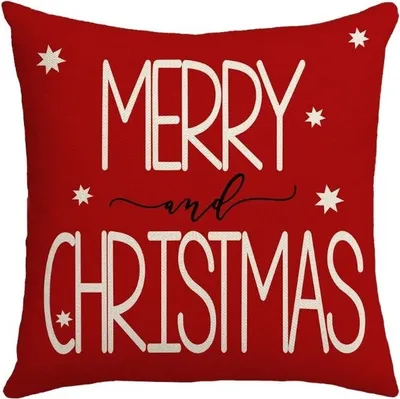 Produktbild von Kissenbezug 45 cm x 45 cm weihnachtsmotiv frohe weihnachten pod176
