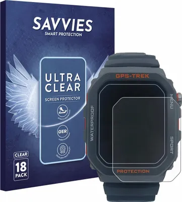 Produktbild von 18x Für Banlvs Smartwatch 1.73" Schutzfolie Savvies Displayschutz Display Schutz Folie Klar Transparent