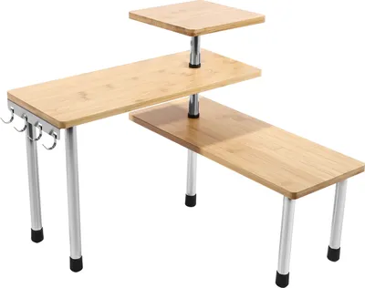 Zdjęcie produktu dla 3-poziomowy stojak na przyprawy 360° organizer na blat kuchenny organizer na przyprawy do salonu kuchnia kawiarnia