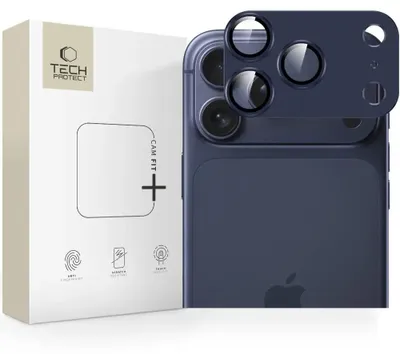 Image de Coque Tech-Protect Camfull Fit+ pour iPhone 17 Pro, bleu foncé