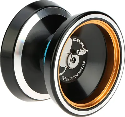 Zdjęcie produktu dla Profesjonalny yo-yo M001 z stopu aluminium, wykonany na tokarce CNC, z łożyskiem typu T i sznurkiem do kręcenia, dla chłopców i dziewczynek, dzieci, kolor czarny