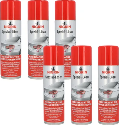 Produktbild von 6x Nigrin Spezial-Löser 300ml Kraft-Entferner Löser Harz Teer Farbe Aufkleber