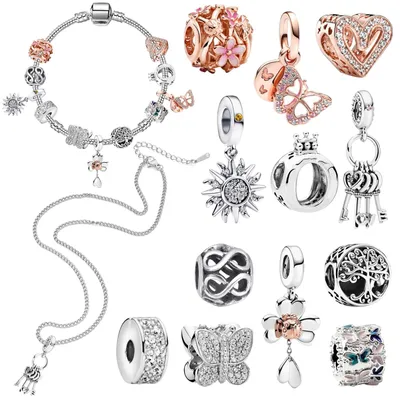 Immagine prodotto di Kit fai da te per braccialetto con ciondoli - 12 ciondoli - Braccialetto e collana - Set per gioielli