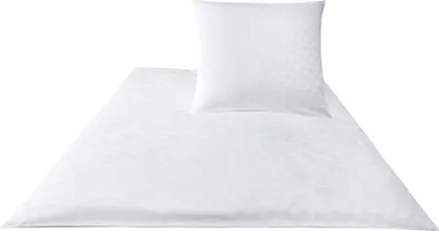 Produktbild von JOOP! Mako-Satin Cornflower Bettwäsche-Garnitur 402000 Farbe 0 weiss, 70x90 200x200cm