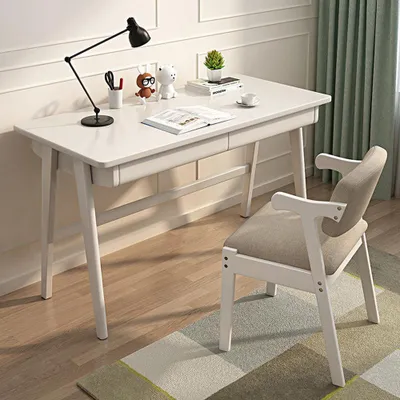 Produktbild von Tisch Computertisch Schreibtisch Bürotisch Lernschreibtisch 140x60x75cm Weiß /BAB4/