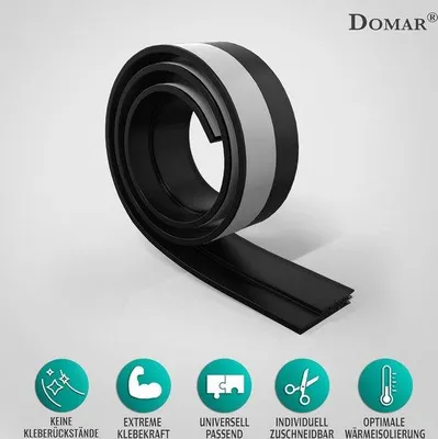 Produktbild von Famanu Zugluftstopper 1 Meter - Schwarz