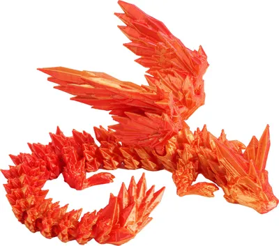 Produktbild von 3D-gedruckte fliegende Drachenfigur mit beweglichen Gelenken, farbenfrohe Drachenfigur, bewegliches geflügeltes Drachenmodell, Fidget-Spielzeug, Tischdekoration, Ornament