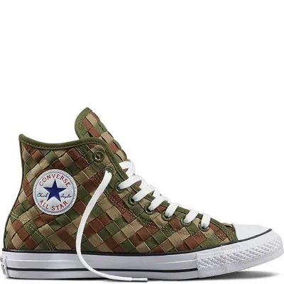 Produktbild von Converse Chuck Taylor All Star High WOVEN HERBAL KHAKI 151236C Limited Edition Größe 8.5 UK · 42 EU · 27 cm