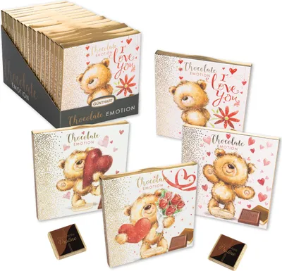 Obrázok produktu pre Günthart Čokoládové medvedíky 63g Assorted 1 kus