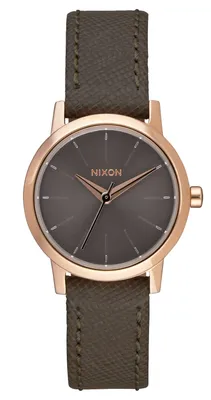 Produktbild von Nixon A398 2214 Kenzi Leather Roségold Taupe Damenuhr