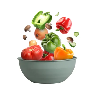 Image de Bol en plastique - Sans BPA (diamètre 25,5 cm x 10 cm) - Vert - Lot de 1