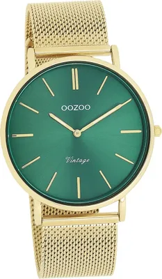 Immagine prodotto di Oozoo orologio da donna a maglia metallica orologio analogico al quarzo bracciale oro Serie Vintage D2UOC20294