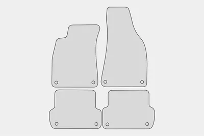 Produktbild von Ganzjahres Fußmatten passend für Audi A4 8E B6 B7 Avant Kombi Limo 2000-2007, Naht:Schwarz