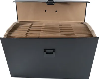 Produktbild von Exacompta 4x Dokumententasche mit Griff, 20 Fächer, für A4 - Schwarz - 58421E