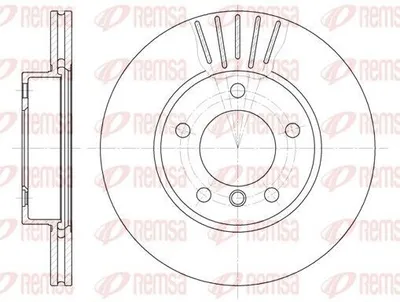 Produktbild von 2x REMSA Bremsscheibe 6324.10 vorne für BMW 3 Limousine (E46) 3 Touring (E46)