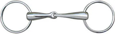 Immagine prodotto di Freno a morsetto per cavalli, in acciaio inossidabile massiccio, diametro 18 mm, misura: 70/135 (larghezza)