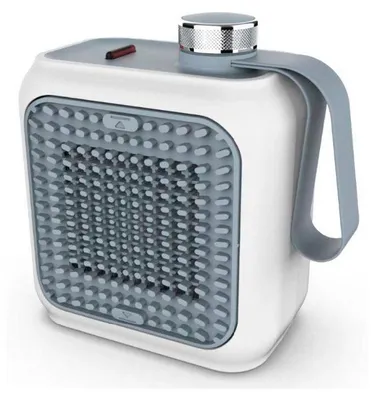 Produktbild von De’Longhi HFX10B03.LB, Elektrischer Raumheizlüfter, Keramik, Indoor, Tisch/Bank, Blau, Grau, Drehregler