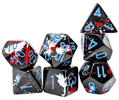 Immagine prodotto di Set Chessex Brush Dark Side 7 dadi poliedrici