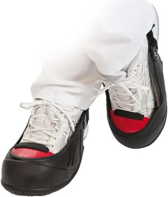 Produktbild von Sicherheits-Überschuh Natur-Latex 39-43 schwarz-rot VE=1 Paar