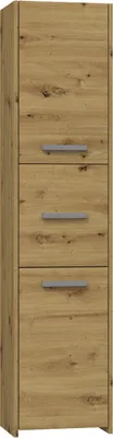 Produktbild von Topeshop S43 ARTISAN, Eiche, Frei stehend, 6 Regale, 3 Tür(en), Partikelbord, Matt