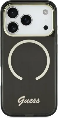 Immagine prodotto di Custodia Guess Iml Script Metal Magsafe per   iPhone 17 Nero