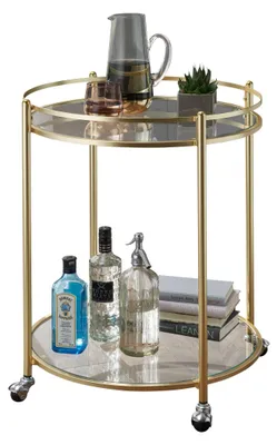 Zdjęcie produktu dla Wózek design james złoty ø 57 cm stolik | Wohnling