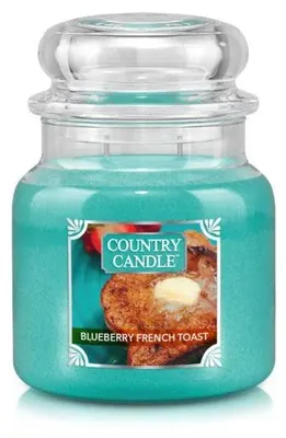 Immagine prodotto di Candela profumata "Country Candle Blueberry French Toast", formato medio, con due stoppini (453 g)