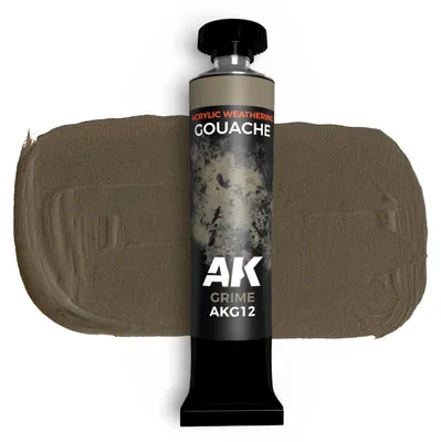 Produktbild von AK Interactive Gouache Paints GRIME - AK GOUACHE 20 ml.