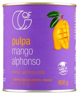 Produktbild von QF Alphonso Mango Fruchtfleisch ohne Zuckerzusatz 850 g