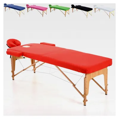 Produktbild von Baumwollüberzug für Massageliege 195 x 70 cm - Rot