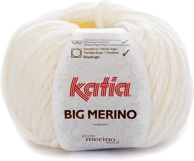 Produktbild von Katia Big Merino 1 White Strickgarn