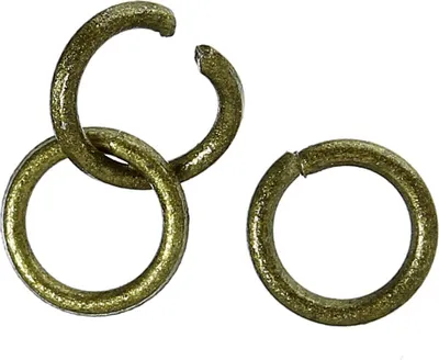 100 Verbindungsringe, Biegeringe, Binderinge 6 mm bronze