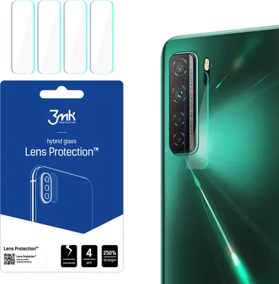 Produktbild von 3mk Hybridglas Lens Protection für Huawei P40 Lite 5G Kamera Objektiv Kameralinse 0,16mm 6H (4 Stück)