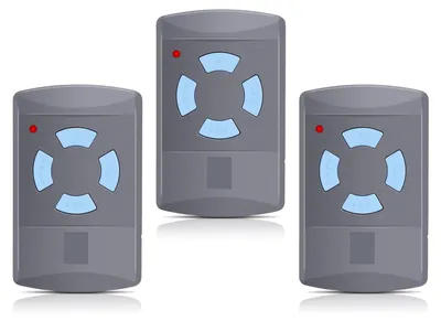 Image de 3 télécommandes de remplacement pour ouvre-portail de garage, fréquence 868,3 MHz, 4 canaux