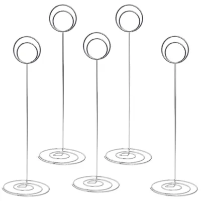 Productafbeelding van 12 stuks Tafelkaarthouders van Metaal, 22 cm Hoog voor Bruiloften en Feesten