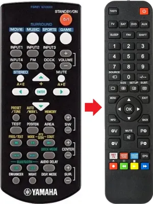 Produktbild von Fernbedienung passend für YAMAHA YAS-71 | YAS71
