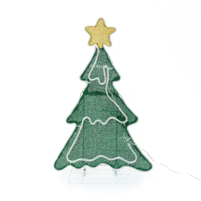 Produktbild von Hometopia LED Weihnachtsbaum 91 cm, Neonlicht Weihnachtsdeko, Innen & Außen